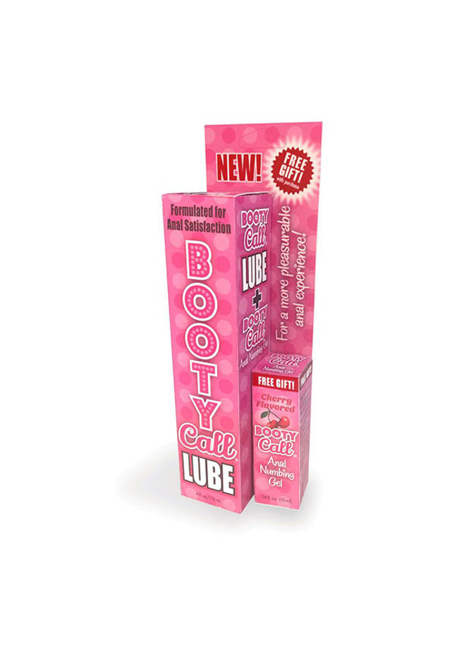 Booty Call Lube Duo - 188 ml Anal Lubricant with 10 ml Numbing Gel