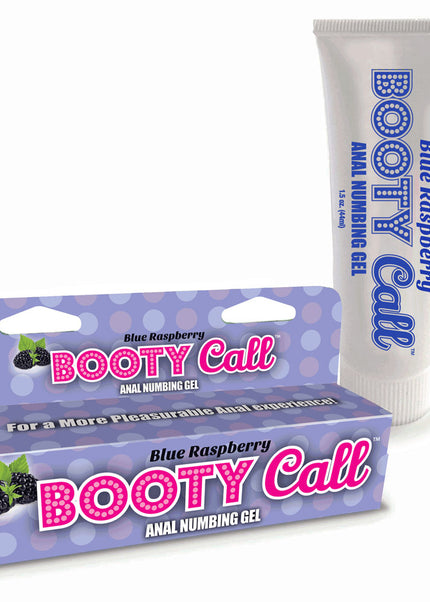 Booty Call Anal Numbing Gel - Blue Raspberry Flavoured Anal Numbing Gel - 44 ml (1.5 oz) Tube