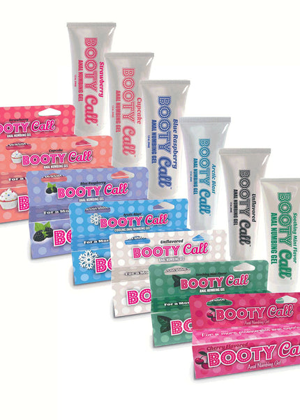 Booty Call Anal Numbing Gel - Blue Raspberry Flavoured Anal Numbing Gel - 44 ml (1.5 oz) Tube