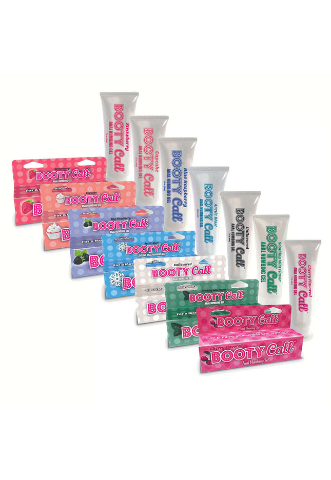 Booty Call Anal Numbing Gel - Blue Raspberry Flavoured Anal Numbing Gel - 44 ml (1.5 oz) Tube