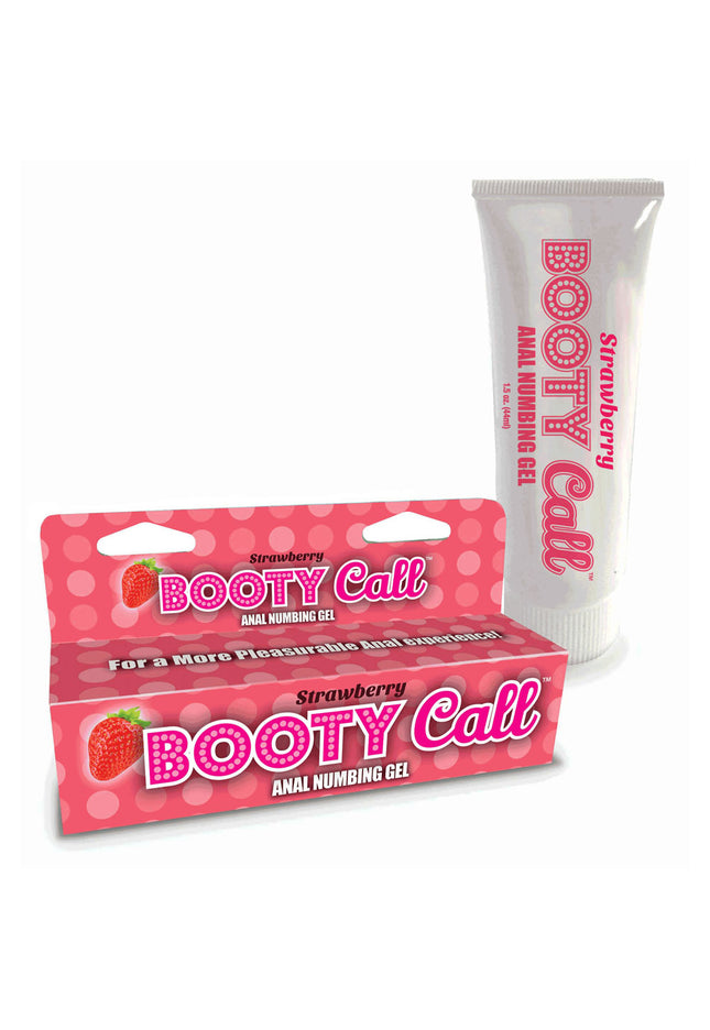 Booty Call Anal Numbing Gel - Strawberry Flavoured Anal Numbing Gel - 44 ml (1.5 oz) Tube