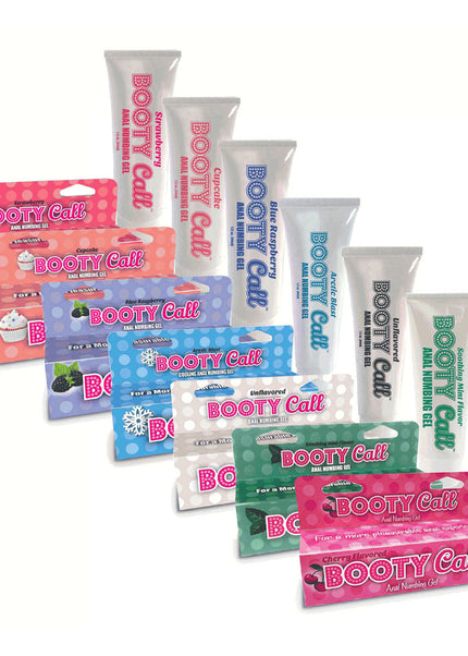 Booty Call Anal Numbing Gel - Strawberry Flavoured Anal Numbing Gel - 44 ml (1.5 oz) Tube