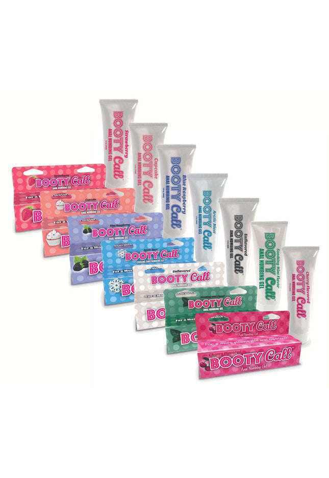 Booty Call Anal Numbing Gel - Strawberry Flavoured Anal Numbing Gel - 44 ml (1.5 oz) Tube