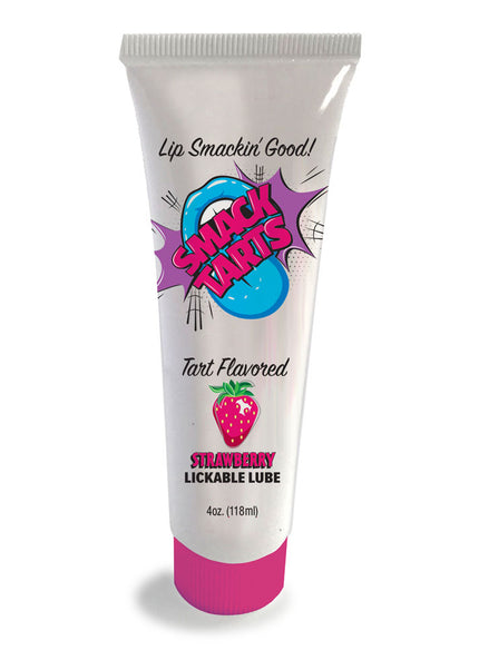 Smack Tarts - Sour Strawberry - Sour Strawberry Flavoured Lubricant - 120 ml Tube