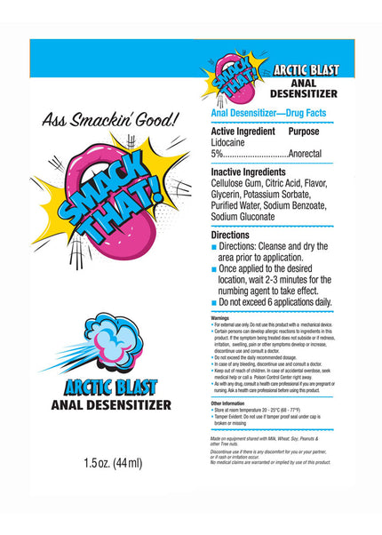 Smack That! Anal Desensitiser - Arctic Blast - Cooling Anal Desensitiser - 44 ml Tube