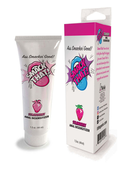 Smack That! Anal Desensitiser - Strawberry - Strawberry Flavoured Anal Desensitiser - 44 ml Tube