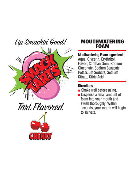 Smack Tarts Mouthwatering Foam - Cherry - Sour Cherry Flavoured - 80 ml Bottle