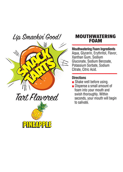 Smack Tarts Mouthwatering Foam - Pineapple - Sour Pineapple Flavoured - 80 ml Bottle