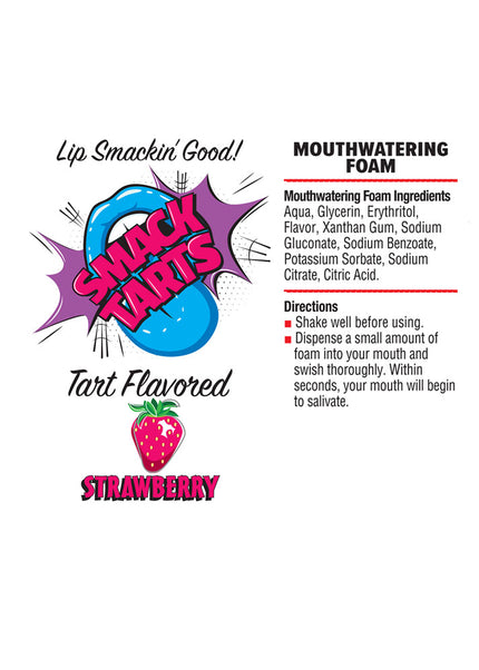 Smack Tarts Mouthwatering Foam - Strawberry - Sour Strawberry Flavoured - 80 ml Bottle