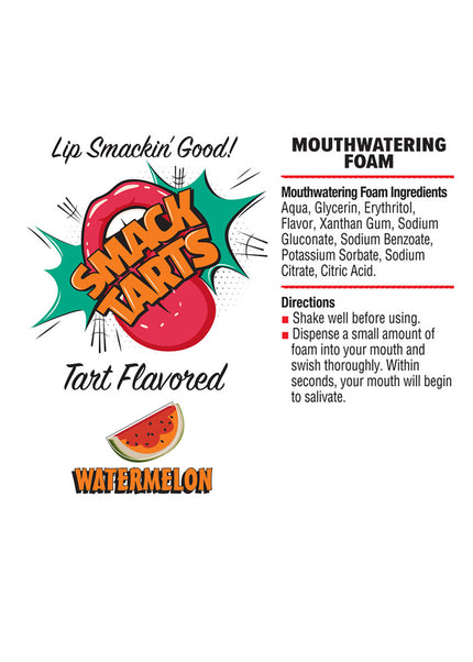 Smack Tarts Mouthwatering Foam - Watermelon - Sour Watermelon Flavoured - 80 ml Bottle