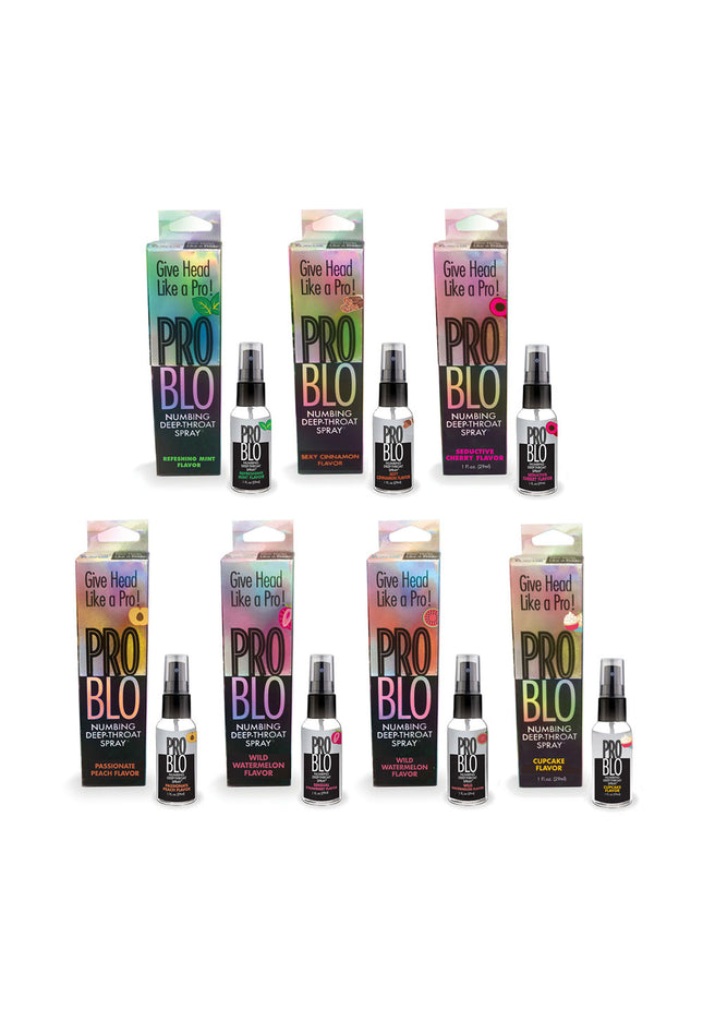 ProBlo Deep Throat Spray - Peach - Peach Flavoured Deep Throat Spray - 30 ml