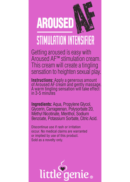 Aroused AF - Female Stimulation Cream - 44 ml (1.5oz) Tube