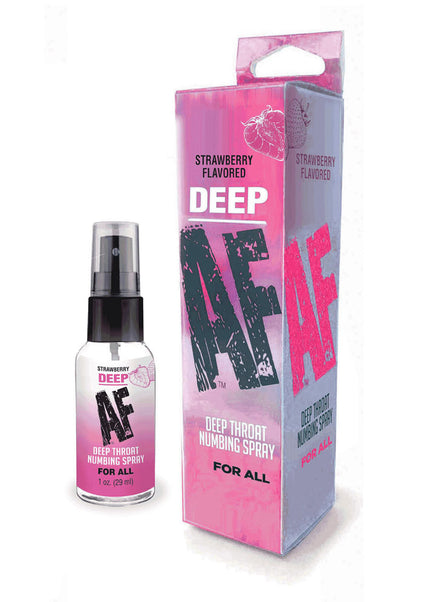 Deep AF - Strawberry - Strawberry Flavoured Deep Throat Spray - 29 ml