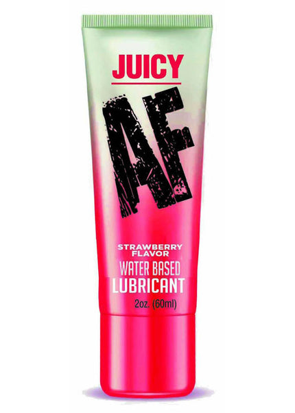 Juicy AF - Strawberry - Strawberry Flavoured Water Based Lubricant - 60 ml Tube