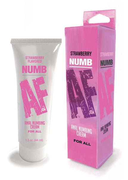Numb AF - Strawberry - Strawberry Flavoured Anal Numbing Cream - 44 ml Tube