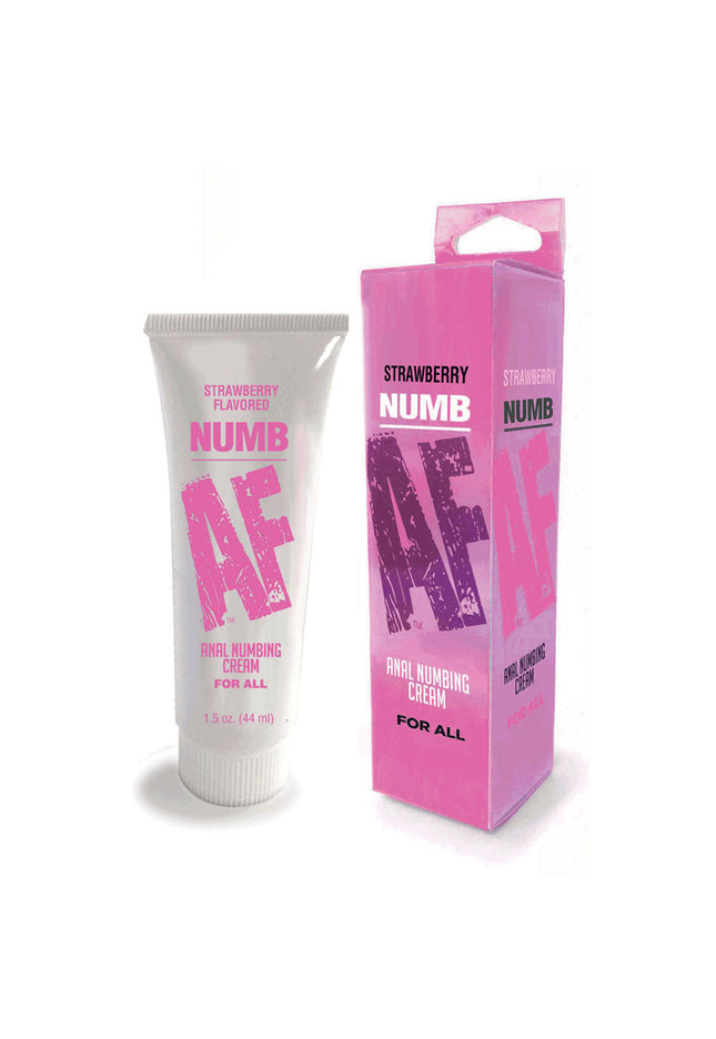 Numb AF - Strawberry - Strawberry Flavoured Anal Numbing Cream - 44 ml Tube