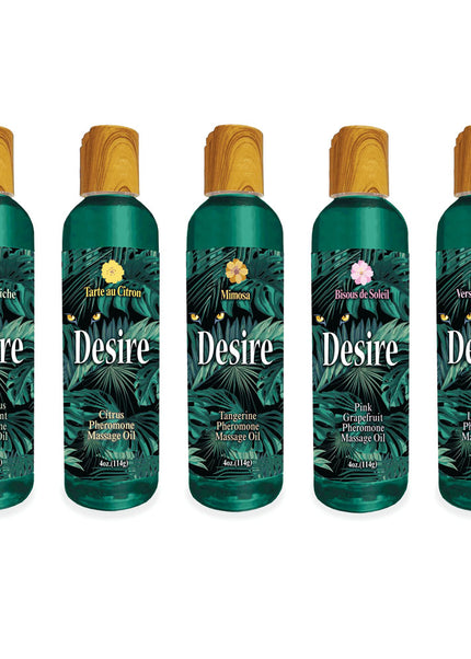Desire Pheromone Massage Oil - Pink Grapefruit Scented Pheromone Massage Oil - 118 ml