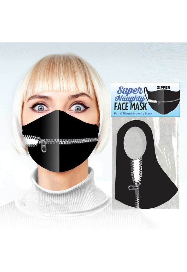 Super Naughty ZIPPER MOUTH Mask - Novelty Face Mask