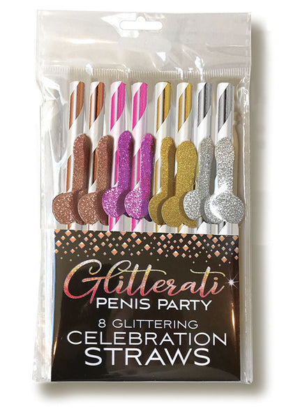 Glitterati - Celebration Straws - Party Straws - 8 Pack