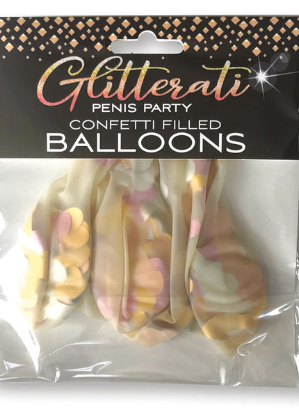 Glitterati - Confetti Balloons - Party Balloons - 5 Pack
