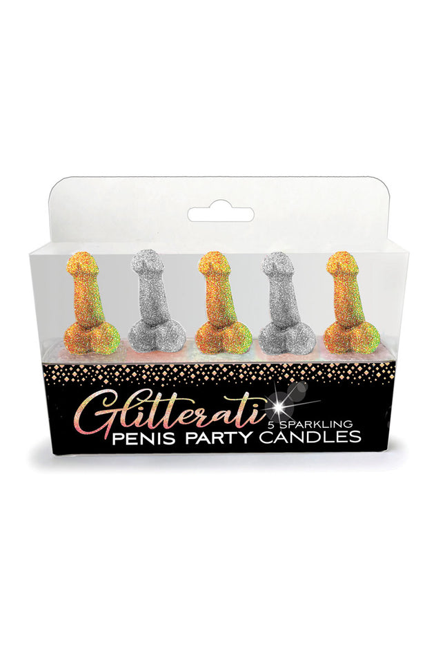 Glitterati - Penis Party Candles - Novelty Candles - 5 Pack