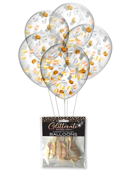 Glitterati - Boobie Confetti Balloons - Set of 5
