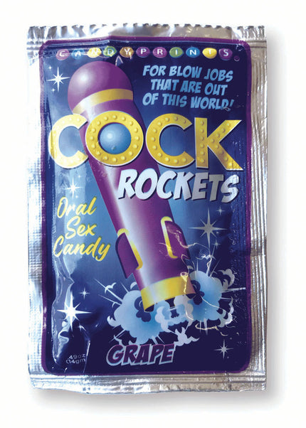 Cock Rockets - Grape - Grape Flavoured Oral Sex Candy - 15 grams