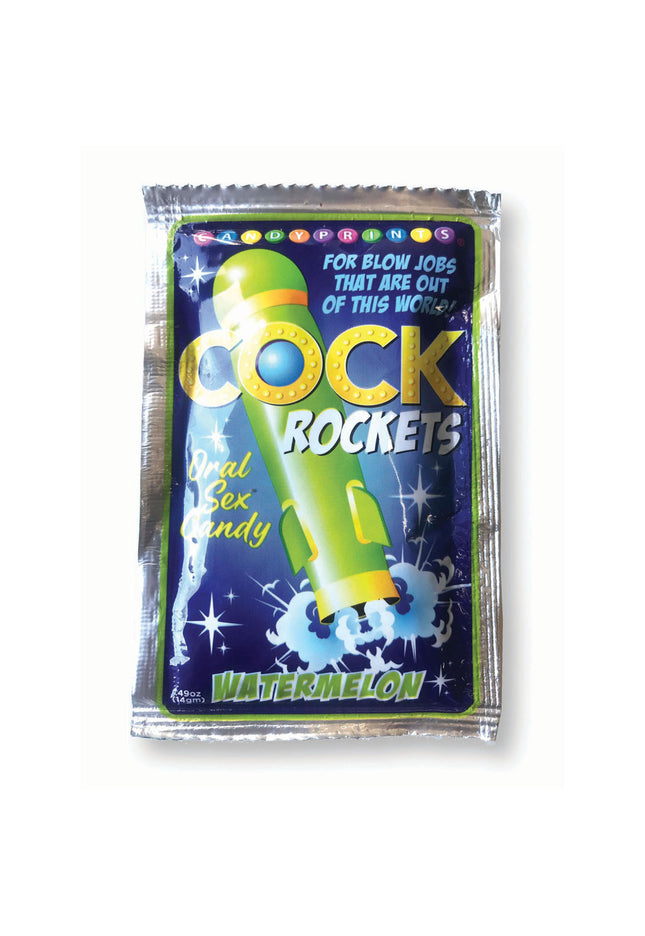 Cock Rockets - Watermelon - Watermelon Flavoured Oral Sex Candy - 15 grams