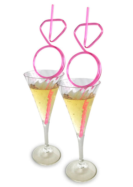 Glitterati - Diamond Straw Set - Hens Party Novelty - Set of 8
