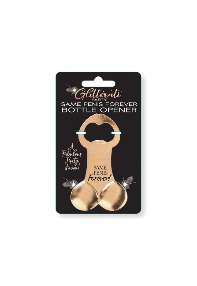 Glitterati Same Penis Forever Bottle Opener - Novelty Bottle Opener