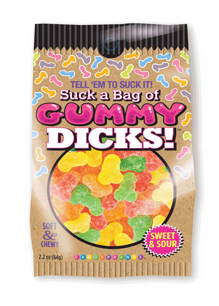 Suck A Bag Of Gummy Dicks! - Gummy Pecker Lollies - 64 grams