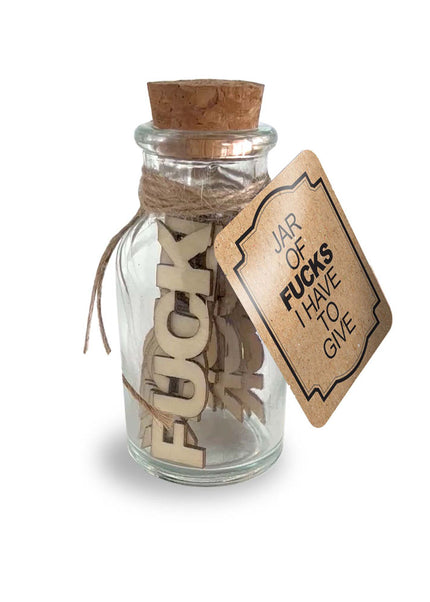 Jar Of Fucks I Have To Give - Novelty Gift - 15 Pack