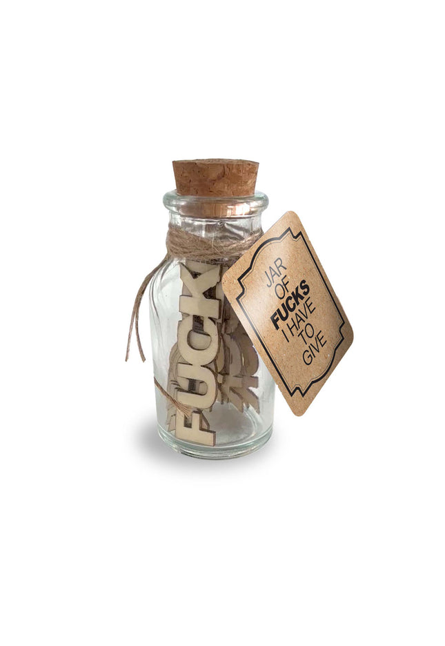 Jar Of Fucks I Have To Give - Novelty Gift - 15 Pack