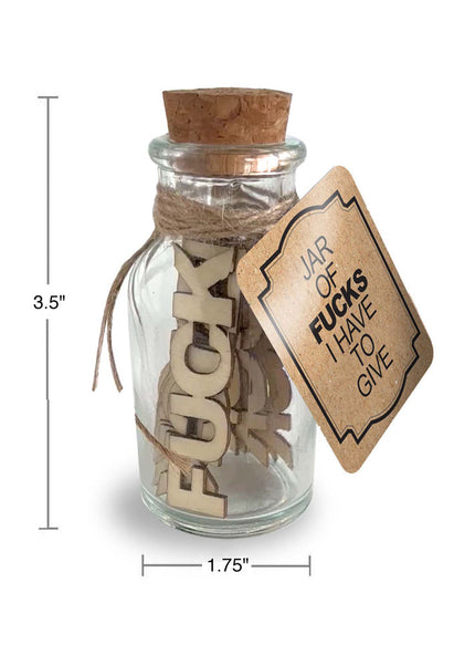 Jar Of Fucks I Have To Give - Novelty Gift - 15 Pack