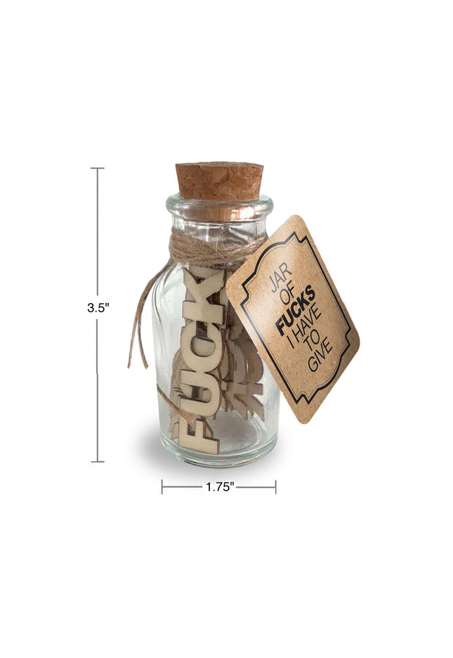 Jar Of Fucks I Have To Give - Novelty Gift - 15 Pack