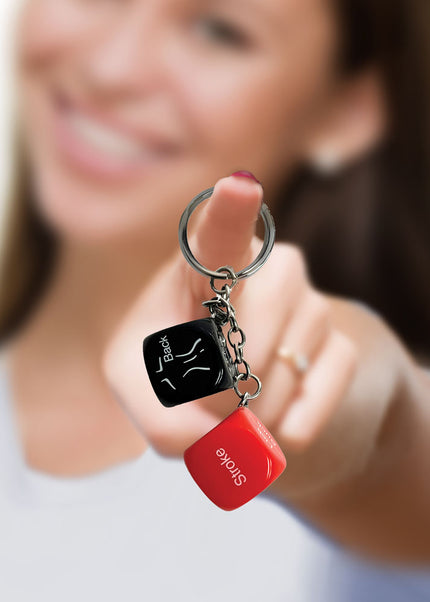 Super Fun Key Chain - Sex Dice - Erotic Dice Novelty Keychain