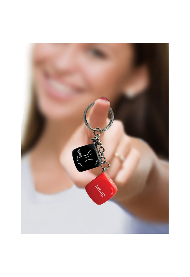 Super Fun Key Chain - Sex Dice - Erotic Dice Novelty Keychain