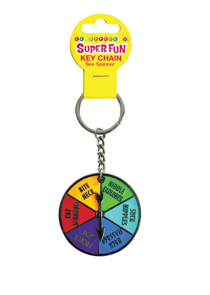 Super Fun Key Chain - Sex Spinner - Naughty Spinner Novelty Keychain