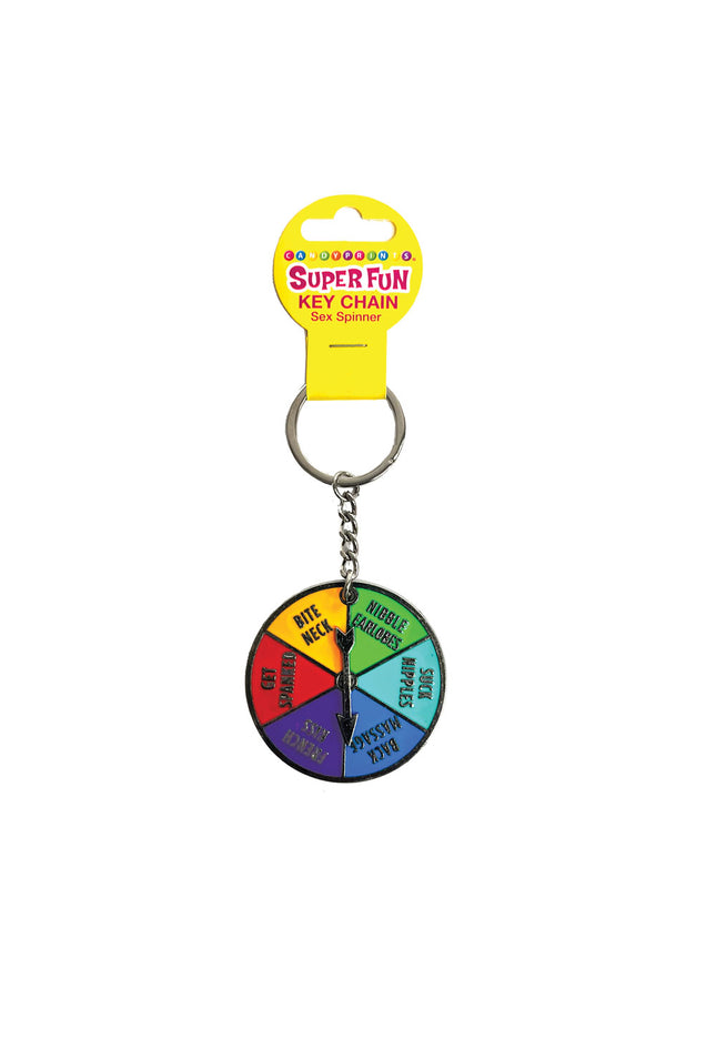 Super Fun Key Chain - Sex Spinner - Naughty Spinner Novelty Keychain