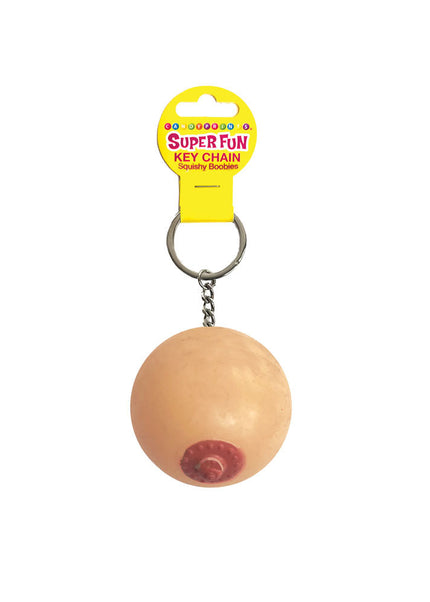 Super Fun Key Chain - Squishy Boob - Novelty Keychain