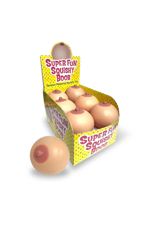 Super Fun Squishy Boobs - Counter Display - Boobie Stress Balls - Counter Display of 12