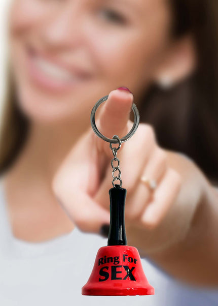 Super Fun Key Chain - Ring For Sex - Novelty Bell Keychain