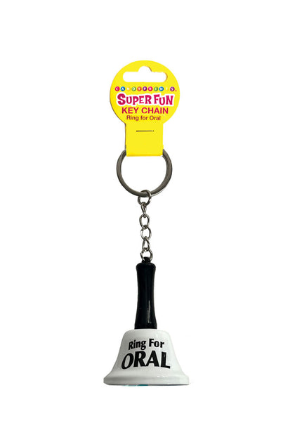 Super Fun Key Chain - Ring For Oral - Novelty Bell Keychain