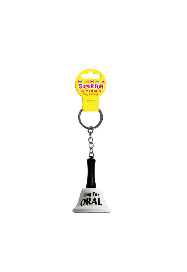 Super Fun Key Chain - Ring For Oral - Novelty Bell Keychain