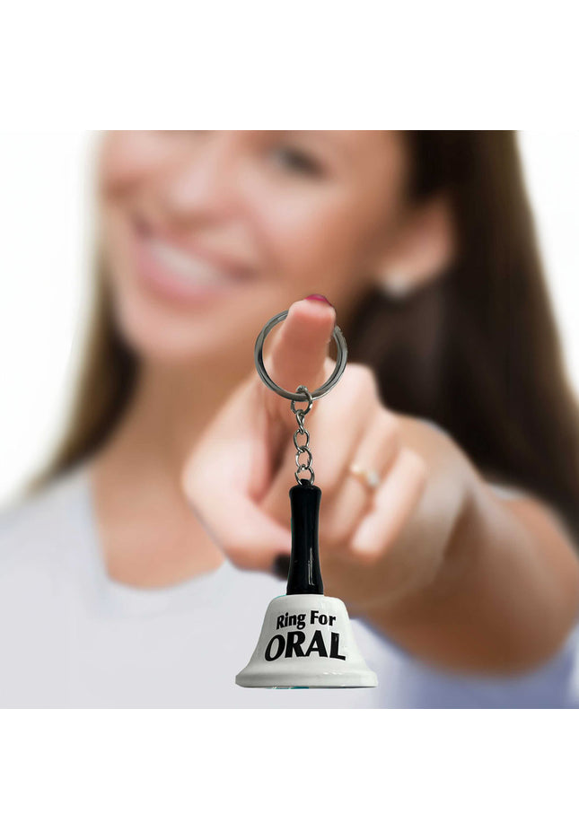 Super Fun Key Chain - Ring For Oral - Novelty Bell Keychain