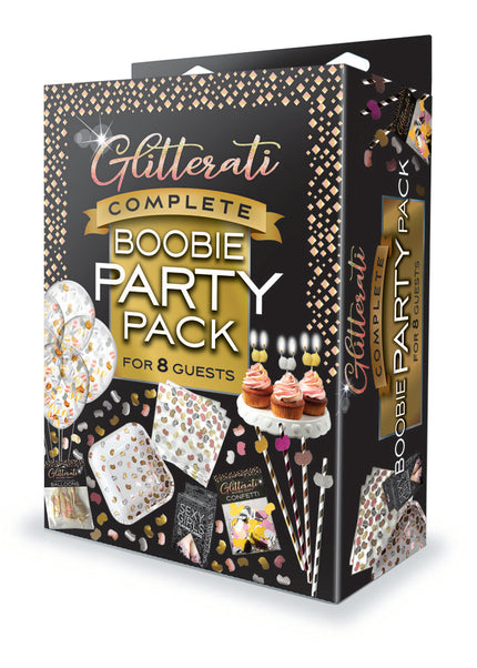 Glitterati Complete Boobie Party Pack - Party Set for 8 People