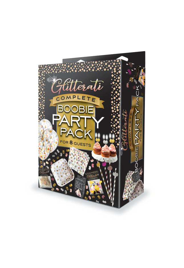 Glitterati Complete Boobie Party Pack - Party Set for 8 People