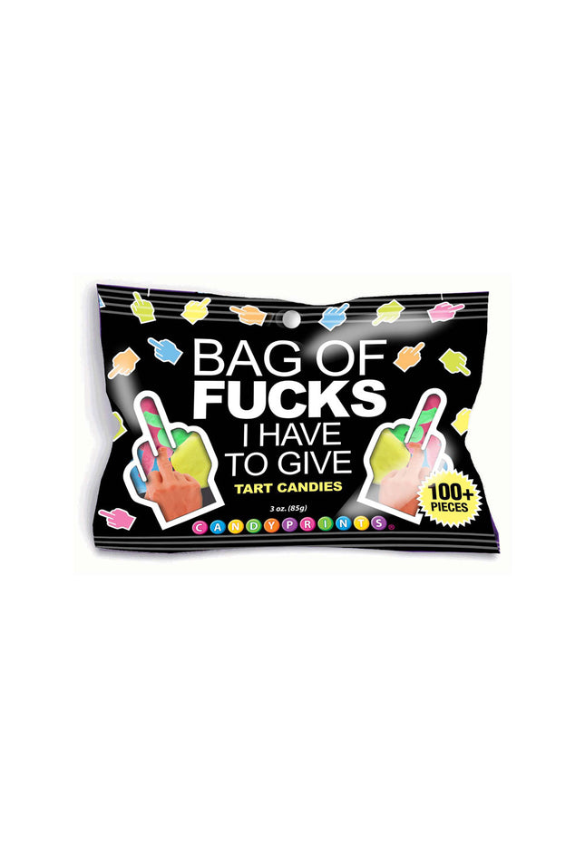 Bag Of Fucks I Have To Give - Fruit Flavoured Lollies - 85 gram Bag