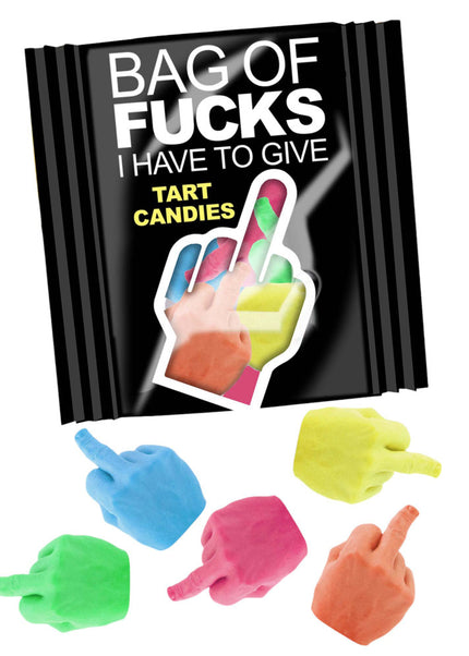 Bag Of Fucks I Have To Give - Bag of 25 - Fruit Flavoured Lollies - Bag of 25 Mini Packs