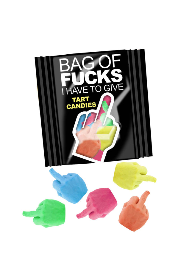 Bag Of Fucks I Have To Give - Bag of 25 - Fruit Flavoured Lollies - Bag of 25 Mini Packs